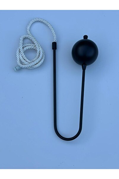 SEILL Kornişe Takılan Metal Kolbağı Perde Aksesuarı SİYAH 1 Adet (Duvar Delmeden Kolay Montaj)
