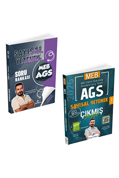 Dizgi Kitap 2026 MEB AGS Sayısal Yetenek Tamamı Çözümlü Soru Bankası ve Çıkmı...