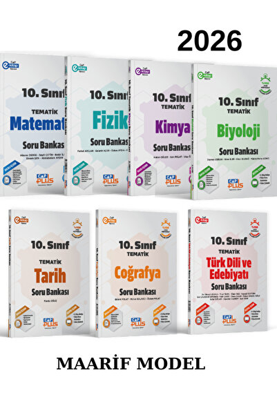 Çap Yayınları Çap Plus 10. Sınıf Tematik Soru Bankası Seti Maarif Model