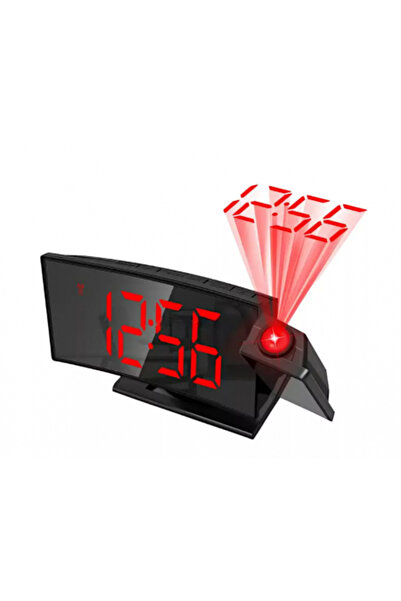 Tim DS-3811L Desk Clock with Mirror, LED Display, Alarm & Snooze, Modern Design