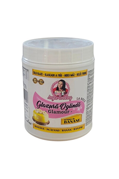 Anyta Cooking Glazura Oglindă la Rece Glamour - Sclipicios - Banane - 1 kg