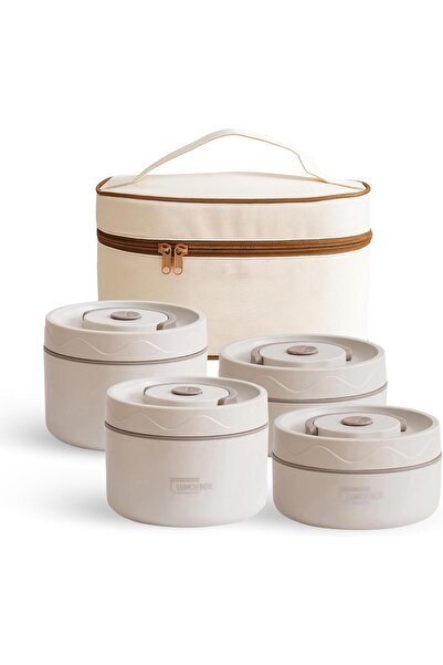 NEXSO مجموعة علب غداء حرارية فاخرة | حاويات من الفولاذ المقاوم للصدأ، معزولة،...