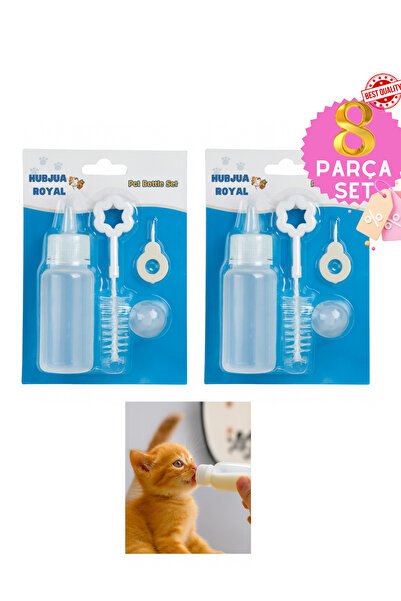 kedi köpek biberon besleme seti 8 parça (2 kutu)
