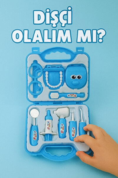 Genel Markalar Heroes Toys Çantalı Ağızlı Dişçi Seti 3+ Yaş