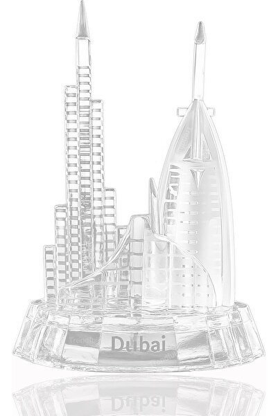 Generic Trendful 3D Crystal Burj Khalifa & Burj Al Arab Gift Set, Dubai Landm...