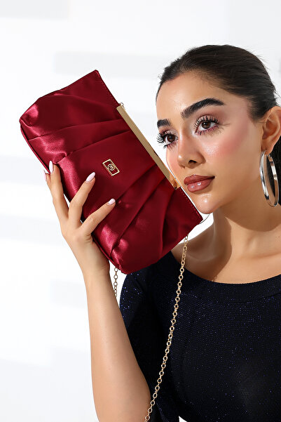 Moda Lime Chain Strap Evening Dress Clutch Portfolio Bag – Women's Shoulder Bag for Stylish Evening and Event Outfits