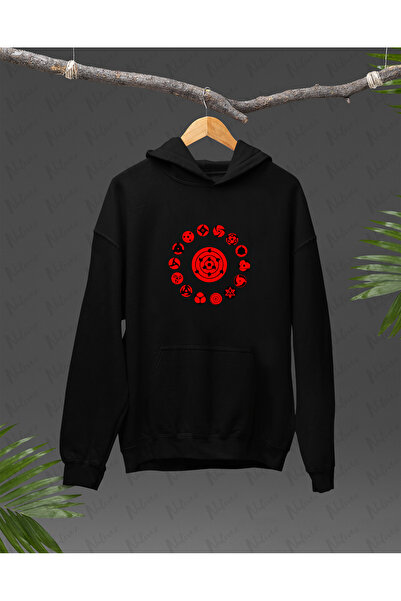 Nulivez هوديي كبير الحجم للجنسين مطبوع بتصميم أنيمي ناروتو، عالي الجودة