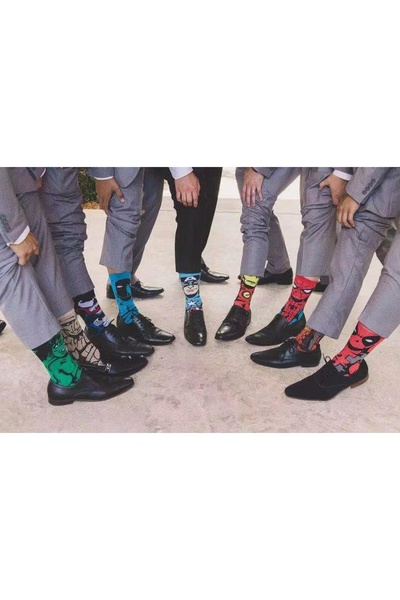 ALEMDAR STORE Red Anime Sock - Almadar Brand