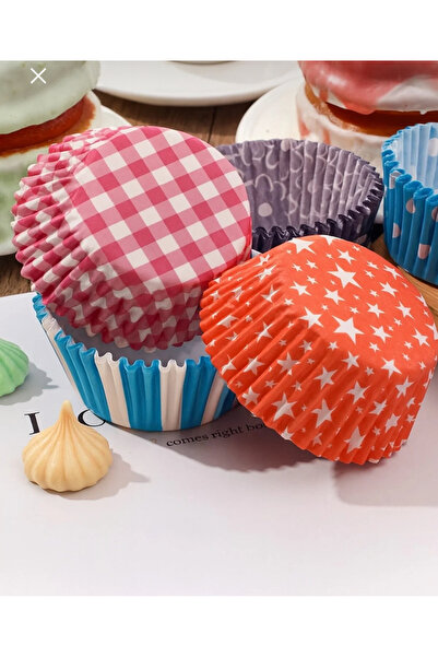MİMOZA PARK 100 Adet Kağıt Kek Kapsülü | Muffin Cupcake Kek Kapsülü | 100'lü Kağıt Kek Kalıbı