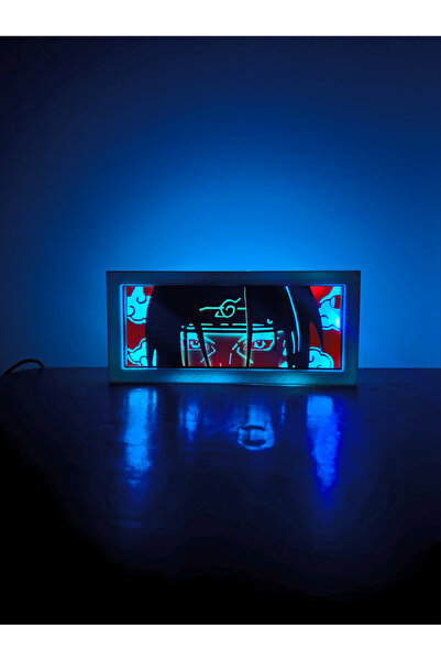 Jade Produck Itachi Uchiha - LED Işıklı Dekoratif Lightbox
