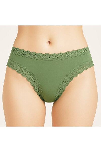 TAVSİYESEVER Women's Cotton Lace Panties Set of 2 – Color Options Available