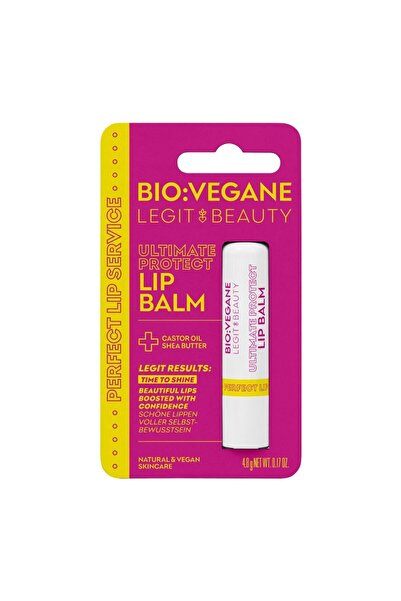 Bio:Vegane Legit Beauty Balsam de buze Ultimate Protect, cu ulei de ricin și unt de shea, Bio:Vegane Legit Beauty, 4,8 g