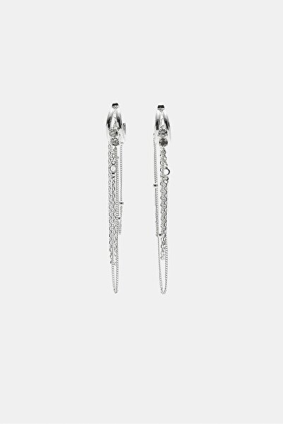 Stradivarius Uzun Zincir Halka Küpeler