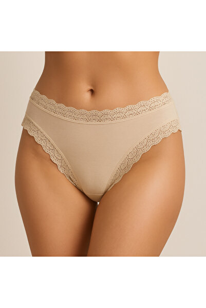 TAVSİYESEVER Women's Cotton Lace Panties Set of 2 – Color Options Available