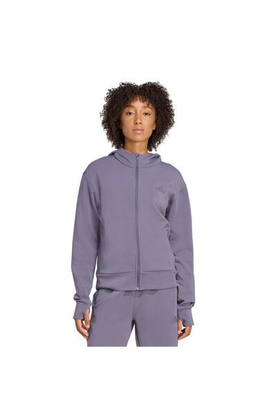 adidas Γυναικείο Μωβ Μπουφάν D4T FZ HOODIE JX7310