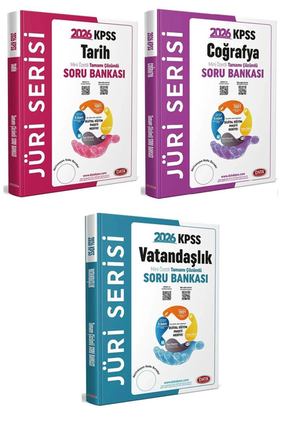 Bi bigelio Data 2026 KPSS Tarih + Coğrafya + Vatandaşlık Jüri Soru Bankası 3 ...