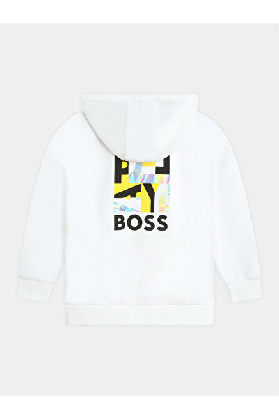 BOSS Φούτερ για αγόρια J51004 D Λευκό