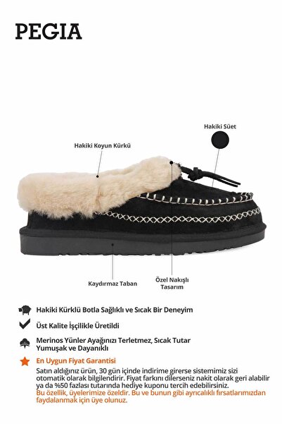 Pegia Pantofi de damă din blană autentică 191159