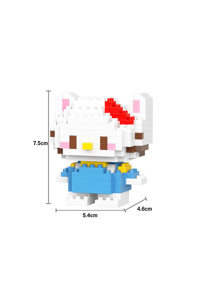 Genel Markalar Kuromi & Hello Kitty Lego Blok Seti – 2’li Koleksiyon Figür Oyuncak (151 Parça + 142 Parça)