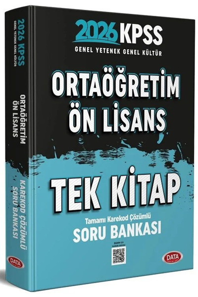 Bi bigelio Data 2026 KPSS Lise Ortaöğretim Ön Lisans Soru Bankası Tek Kitap Ç...