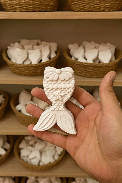 WeSank Boyanabilir Alçı Obje - Deniz Kızı Kuyruğu