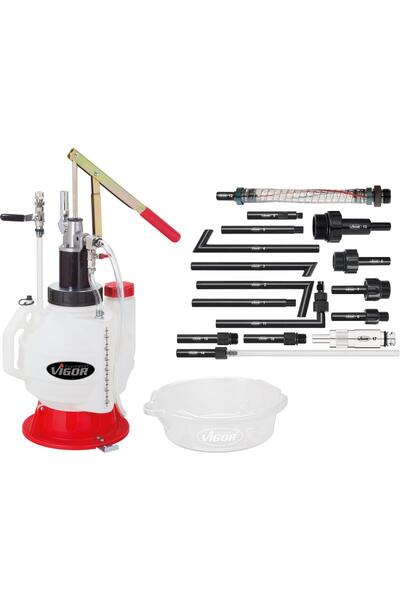 Vigor Dispozitiv de umplere cu ulei V4385N, capacitate de 7.5 litri, pentru c...