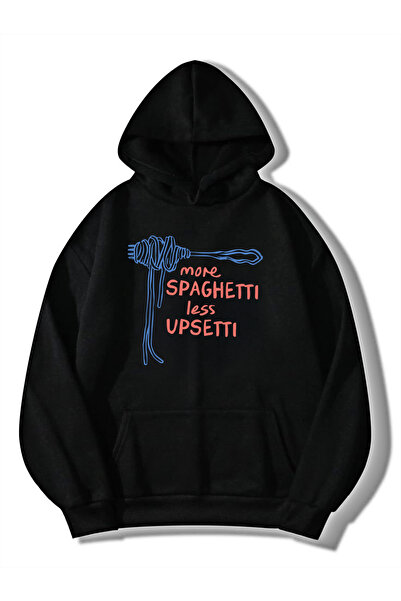 VEK Unisex Oversize kroj dukserica sa kapuljačom Spaghetti Upsetti