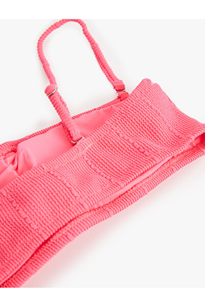 Koton Στράπλες μπλούζα μπικίνι με υφή