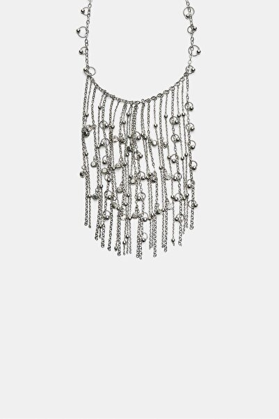 Stradivarius Cascading beaded necklace