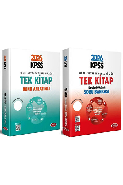 Bi bigelio Data 2026 KPSS Genel Yetenek Genel Kültür Konu Anlatımlı + Soru Ba...