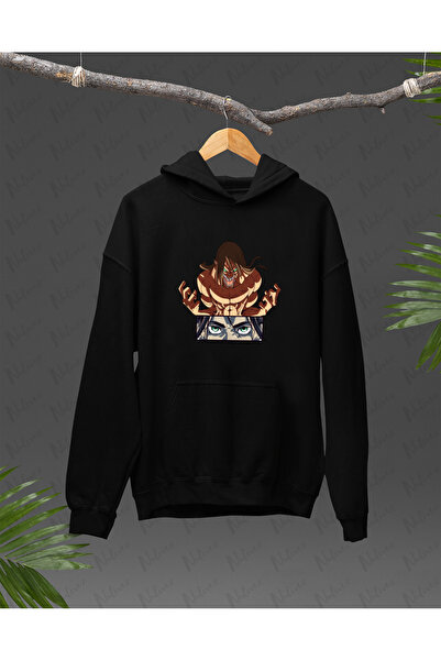 Nulivez هودي كبير الحجم للجنسين بتصميم أنيمي أتاك أون تايتن مطبوع عالي الجودة