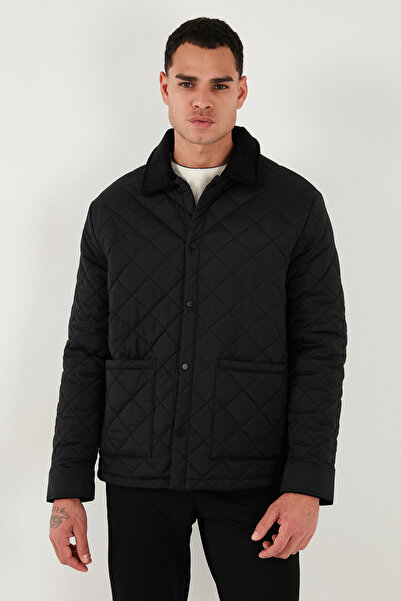 Buratti Καπιτονέ Παλτό Regular Fit με βελούδινη λεπτομέρεια Ανδρικό ΠΑΛΤΟ 497LEROY