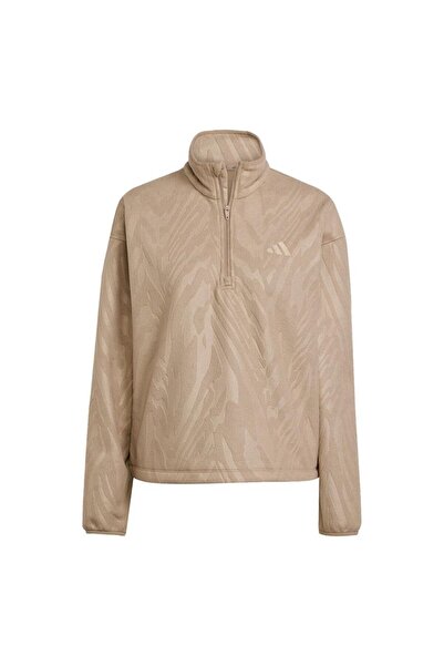 adidas Γυναικείο Καφέ Μπουφάν AOP POLARFLEECE JX3122