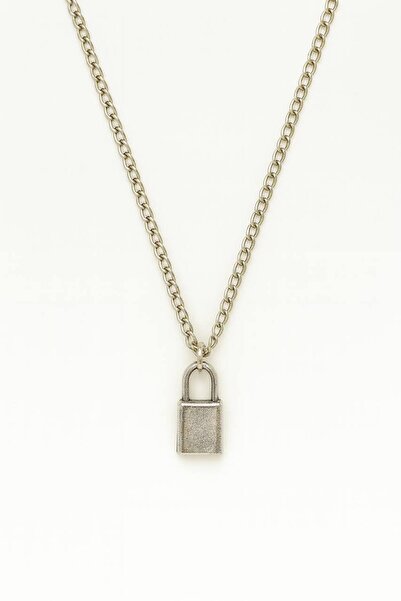 Herşey Nota Minimal Kilit Unisex Necklace – Elegant and Modern Design