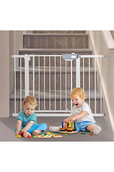 SKY TOUCH SKY-TOUCH Auto Close Safety Baby Gate, Extra Wide Child Gate 75-84cm + 10/20/30cm Extension Kit