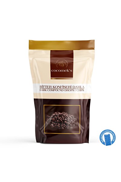 COCOMEKS Bitter Konfiseri Damla Çikolata 1 Kg