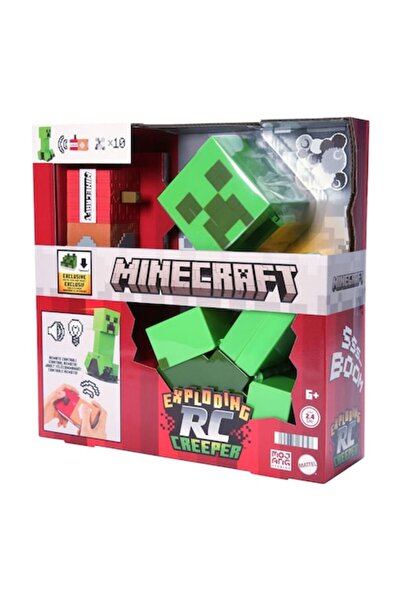 mattel Minecraft Exploding RC Creeper Figure with Remote Control - 25 cm