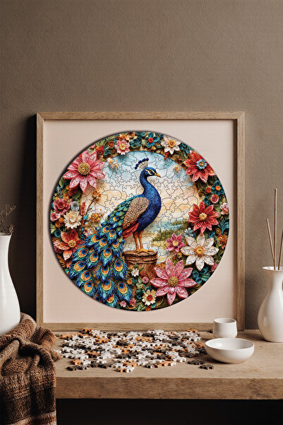 WePuzzleUp Ahşap Puzzle - Çiçek Açan Zarafet - 252 Parça, 29x29 cm