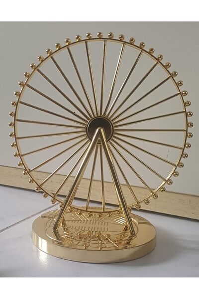 Generic Dubai Souvenir Large Dubai Ferris Wheel Souvenir, Gold Metallic Repli...