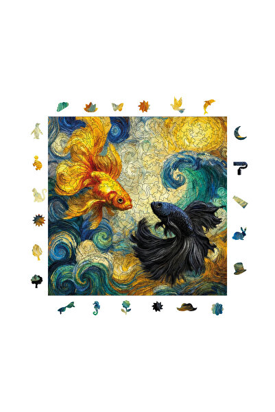 WePuzzleUp Ahşap Puzzle - Dalgaların Ruhu - 353 Parça, 29x29 cm