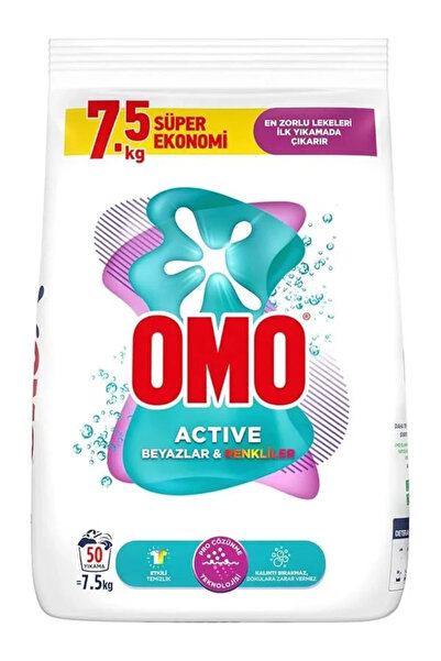 Genel Markalar Omo Active Beyazlar & Renkliler Toz Deterjanı 7.5 kg