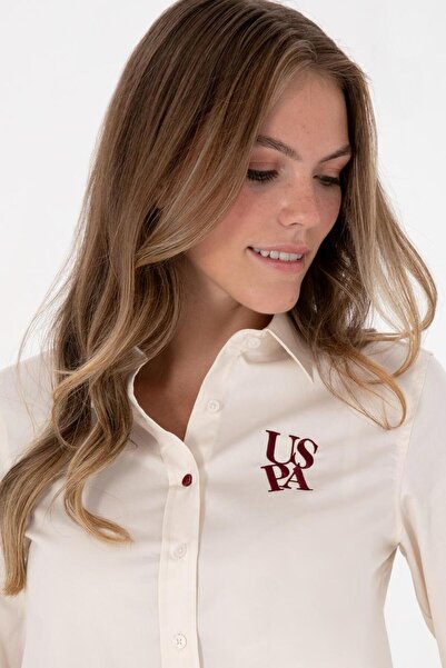 U.S. Polo Assn. Kadın BEYAZ Uzun Kollu Gömlek TEKSPOR223701.8