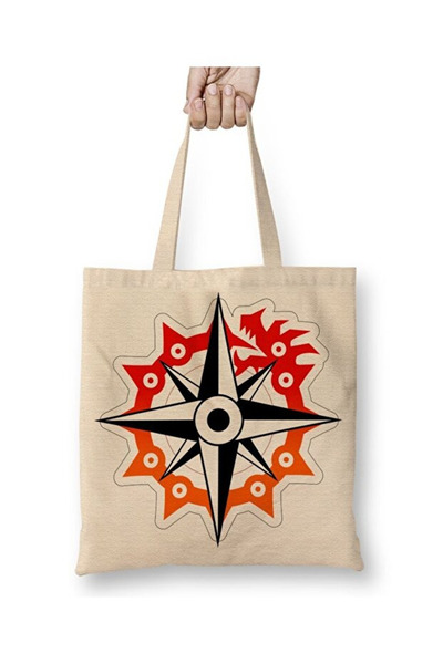 Toyaso Nanatsu No Taizai Anime Λευκή υφασμάτινη τσάντα με μακριά λαβή Τσάντα ...