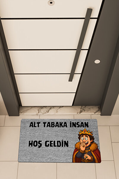 Dormot High Quality Digital Printing Gray, Prince, Cartoon Substrate-Themed Door Mat