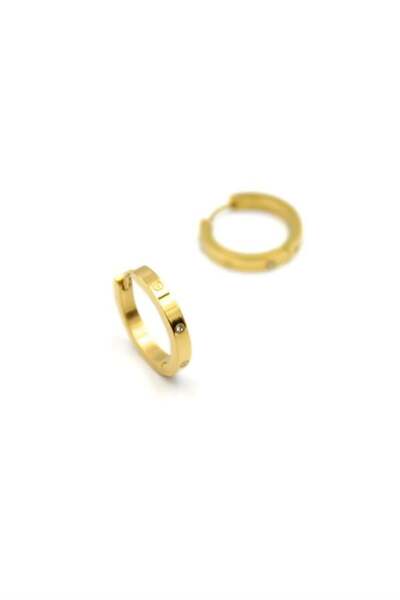 NOVAHAVEN Fine Stone Crt Earrings - Gold