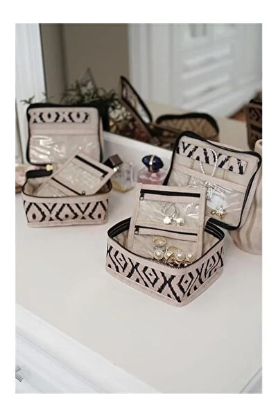 Samorian Мини чанта органайзер за грим за бижута Bohe Travel