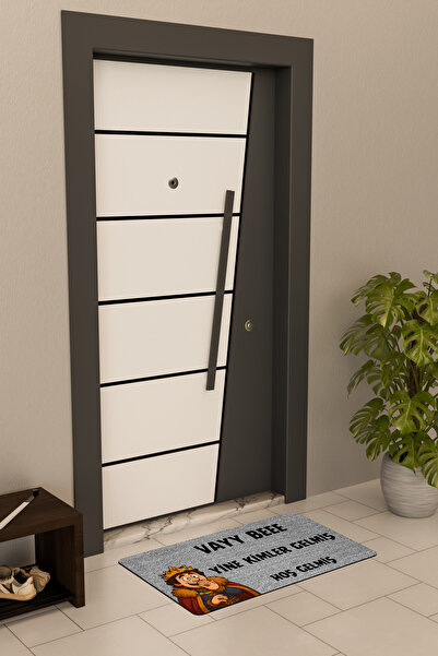 Dormot High Quality Digital Printing Gray, Prince, Cartoon Wow Bee Themed Door Mat