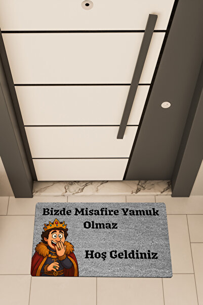 Dormot High Quality Digital Printing Grey, Prince, Cartoon Guest-Themed Doormat