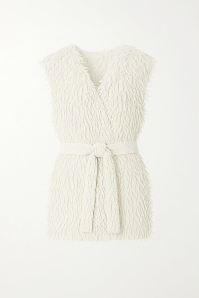 Misue Handmade Εποχιακό φανελάκι με φούντες, μοντέρνο γιλέκο, γιλέκο κατάλληλο για χρήση με ρούχα περιτυλίγματος