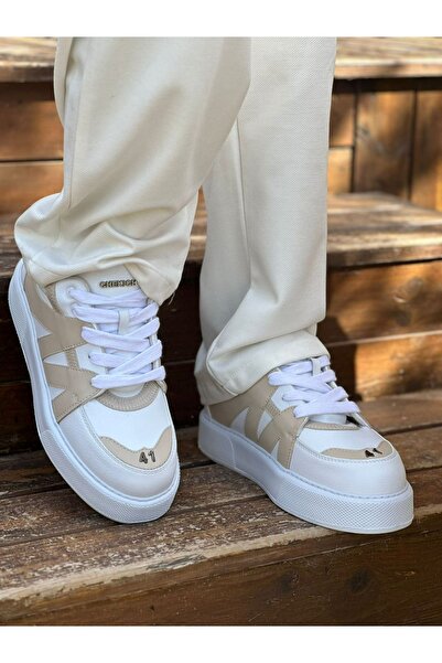 Zerenyus Star-X Premium Men's Sports Shoes White Beige